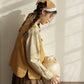 Looped Up Button Vest (Mustard Yellow)