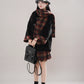 Bookshop Plaid Toggle Jacket & Skirt Set (Black)