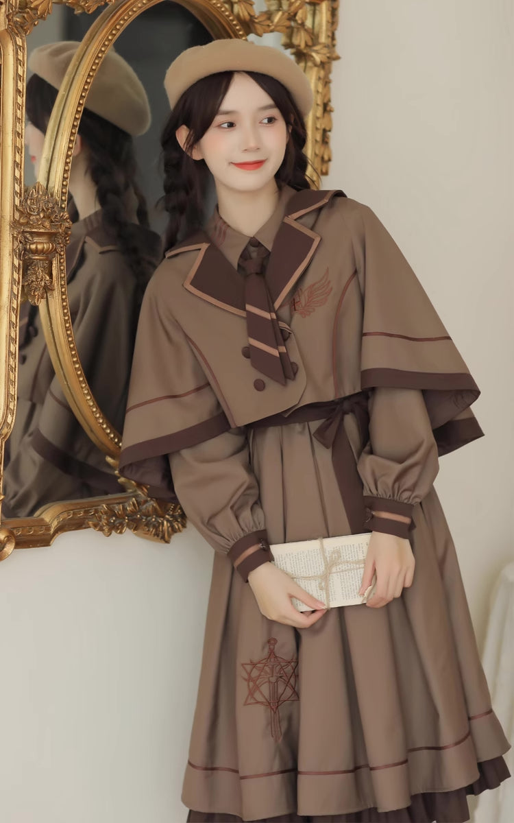 Little Witch Academia Dress & Capelet Set (2 Colors)