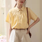 Gingham Plaid Blouse (Yellow)