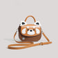 Red Panda Crossbody Bag (Brown)