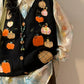 Pumpkin Patch Sweater Vest (Black)