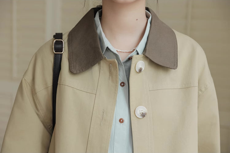 Boyfriend Utility Jacket (Khaki)