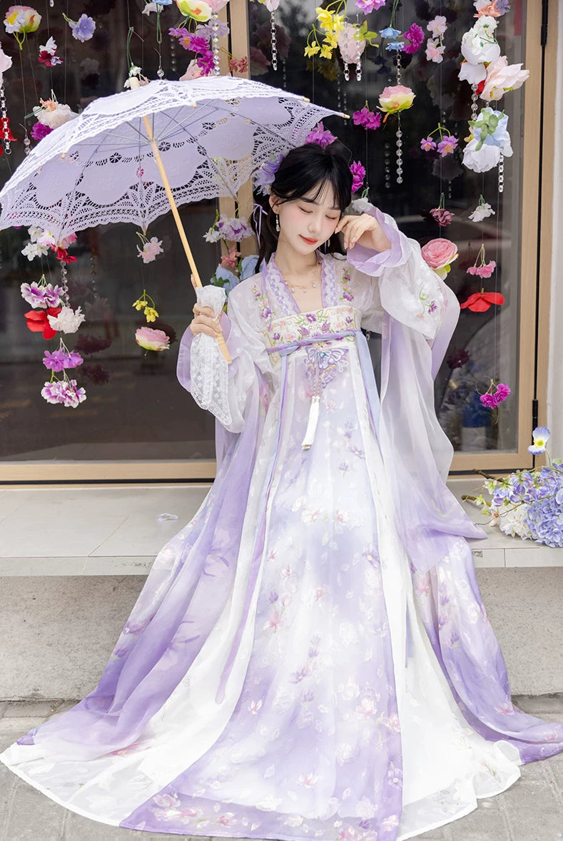 Butterfly Wings Qixiong Ruqun Set (Purple)