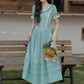 Midsummer Blues Midi Dress (Teal)