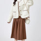 Faux Sherpa Wool Jacket (Cream)