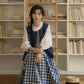 Everyday Blouse, Denim Vest & Gingham Skirt Set