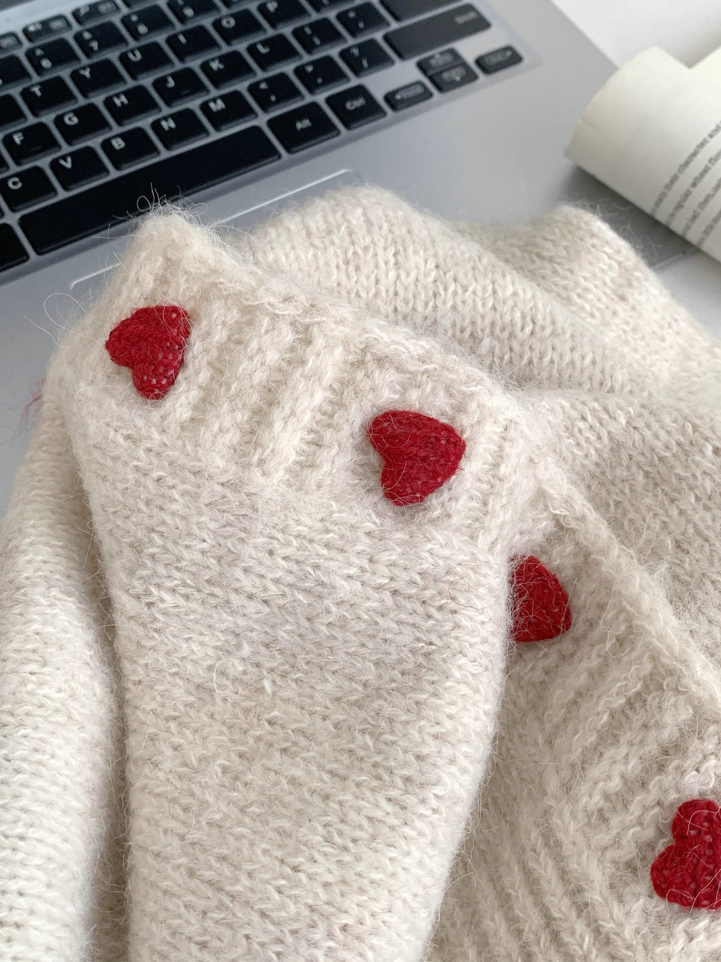 Heart Button Cardigan (2 Colors)