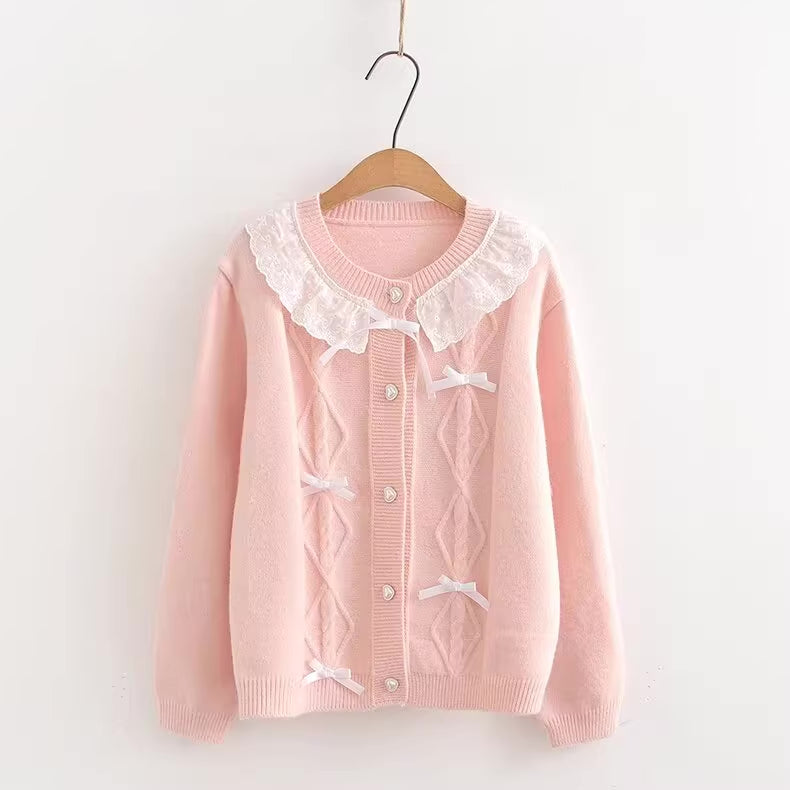 Babygirl Bow Cardigan (3 Colors)