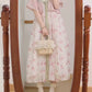 Sweet Rose Qixiong Dress (Pink/White)