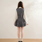 Prep Plaid Mini Dress & Blouse (2 Colors)