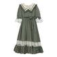Adventure Peter Pan Collar Dress (Sage)