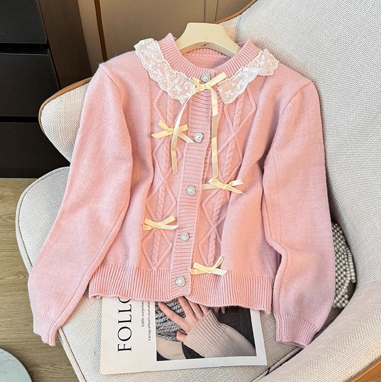 Babygirl Bow Cardigan (3 Colors)