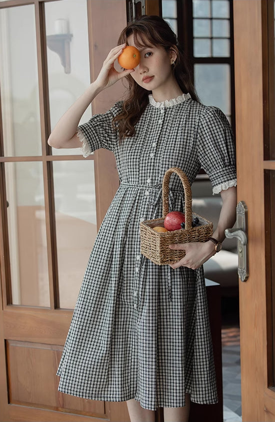 sosoft midi dress Gauze Ruffle Midi Dress- Terracotta