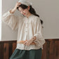 Marshmallow Puff Sleeve Blouse (Beige)