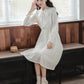 Sheer Lace Layering Dress (White)