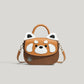 Red Panda Crossbody Bag (Brown)