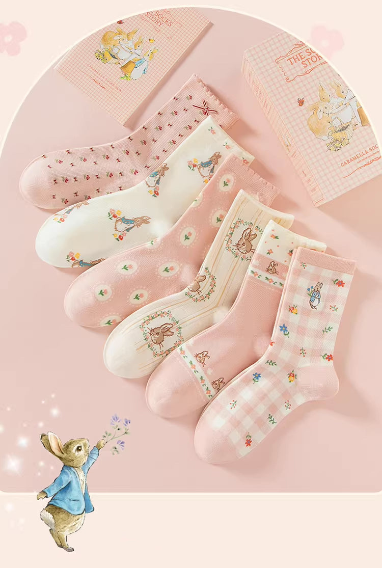 Peter Rabbit Socks Gift Box (Pink)