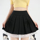 Bow Lace Pleated Mini Skirt (7 Colors)