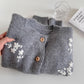 Ditsy Floral Round Neck Cardigan (4 Colors)