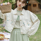 Flowers In The Wind Denim Jacket (Cream)
