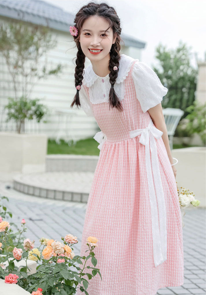 Gingham Picnic Twofer Dress (3 Colors)