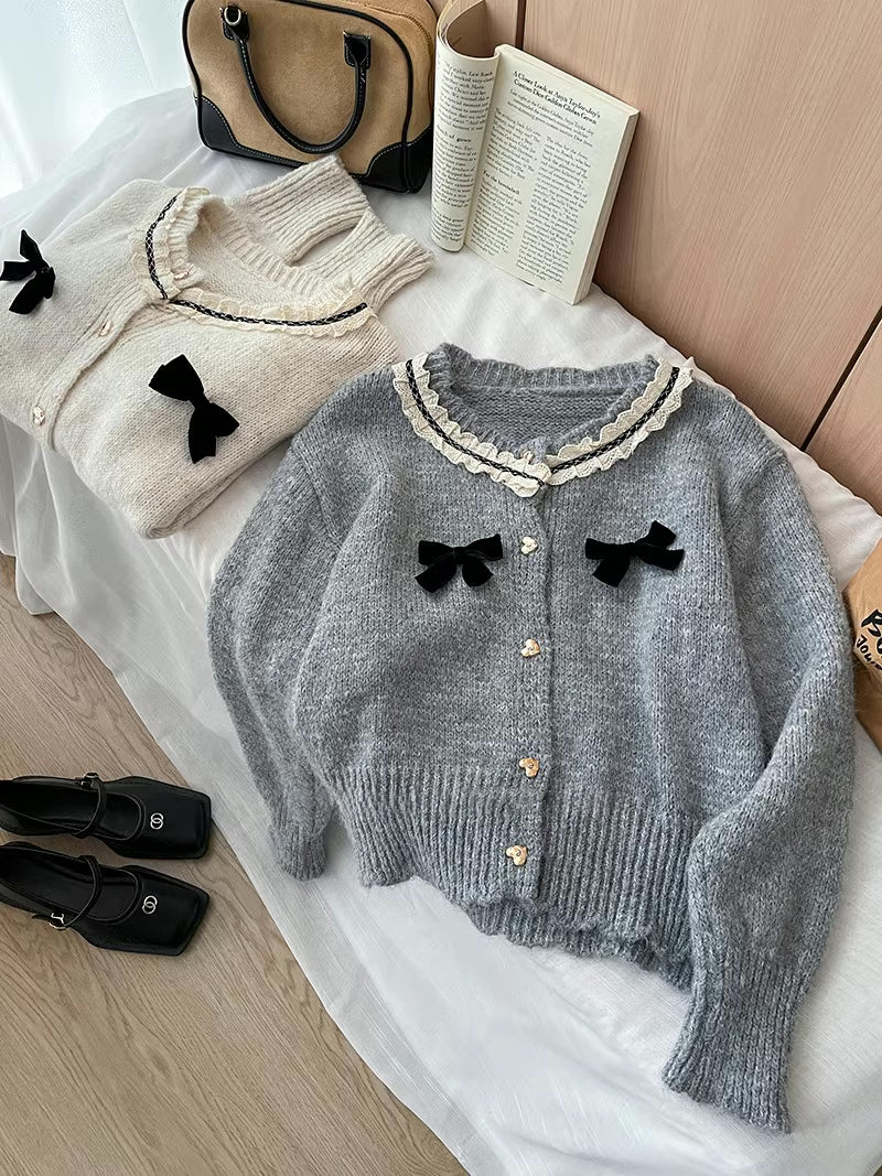 Sweet Hearts & Bows Cardigan (2 Colors)