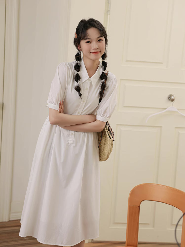 Everyday Midi Shirt Dress (2 Colors)