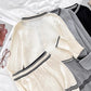 Preppy Stripe 3-Piece Knit Set (3 Colors)