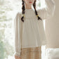 Bertha Lace Collar Blouse (White)