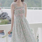 Marshmallow Floral Cami Dress (Mint/Pink)
