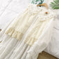 Floral Whimsy Embroidered Vest (Beige)