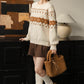 Cinnamon Fair Isle Sweater (Cream)