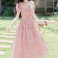Patchwork Floral Maxi Dress (Pink)
