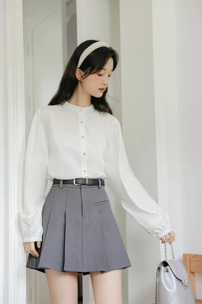 Preppy Pleated Mini Skirt (4 Colors)