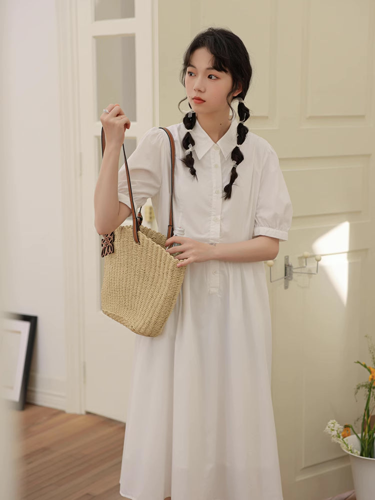 Everyday Midi Shirt Dress (2 Colors)