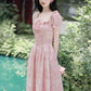 Patchwork Floral Maxi Dress (Pink)