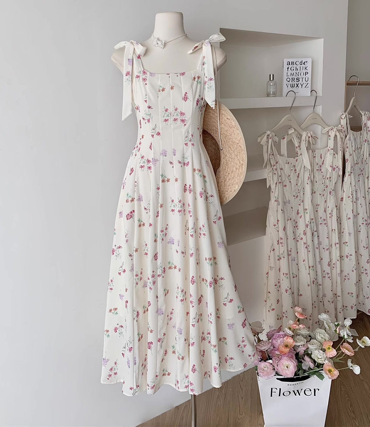 Flower Girl Maxi Dress (White)