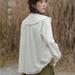 Tulip Collar Blouse (White)