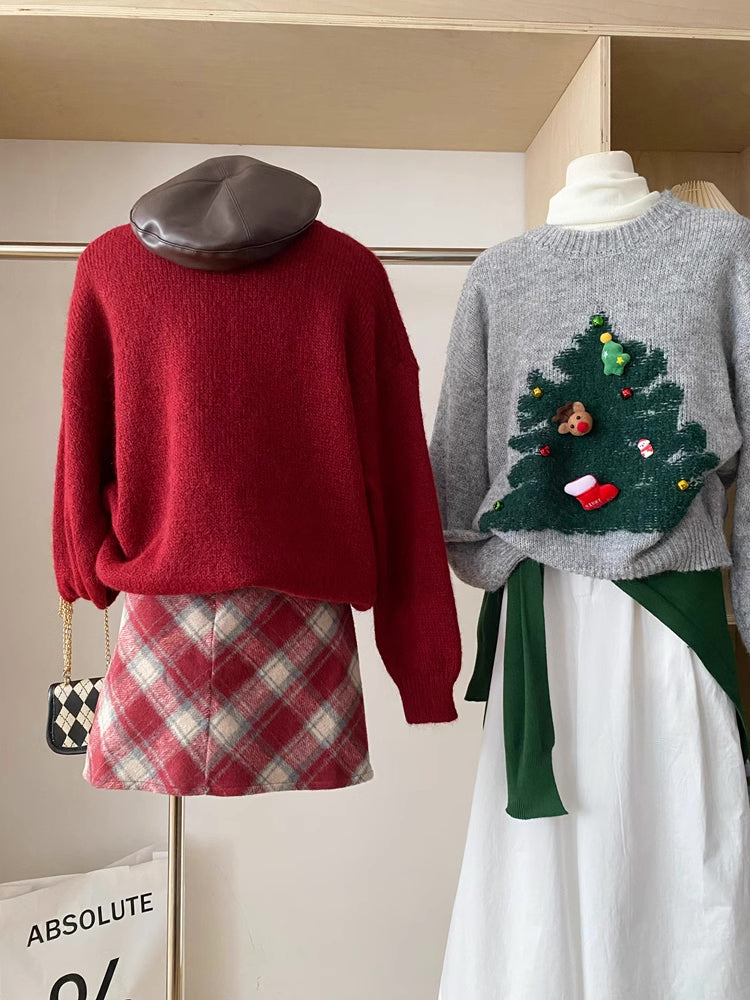 Christmas Tree Charms Sweater (3 Colors)