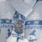 Snowy Snowman Fair Isle Cardigan (Blue)