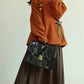 Fruity Fuzz Cross Collar Jacket & Mamianqun Set (2 Colors)