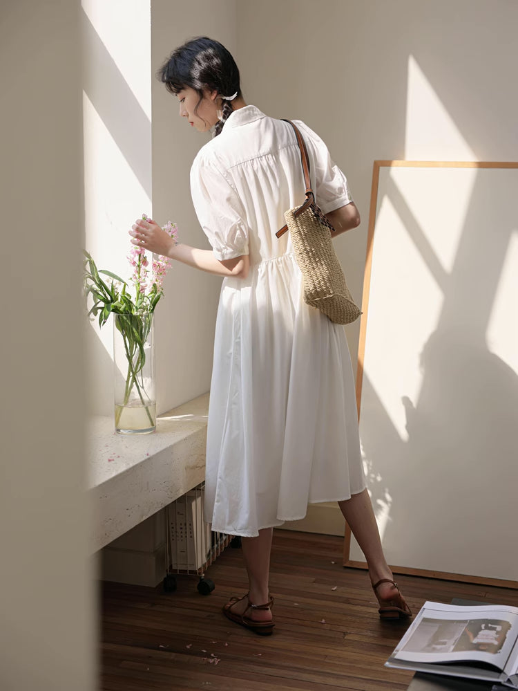Everyday Midi Shirt Dress (2 Colors)