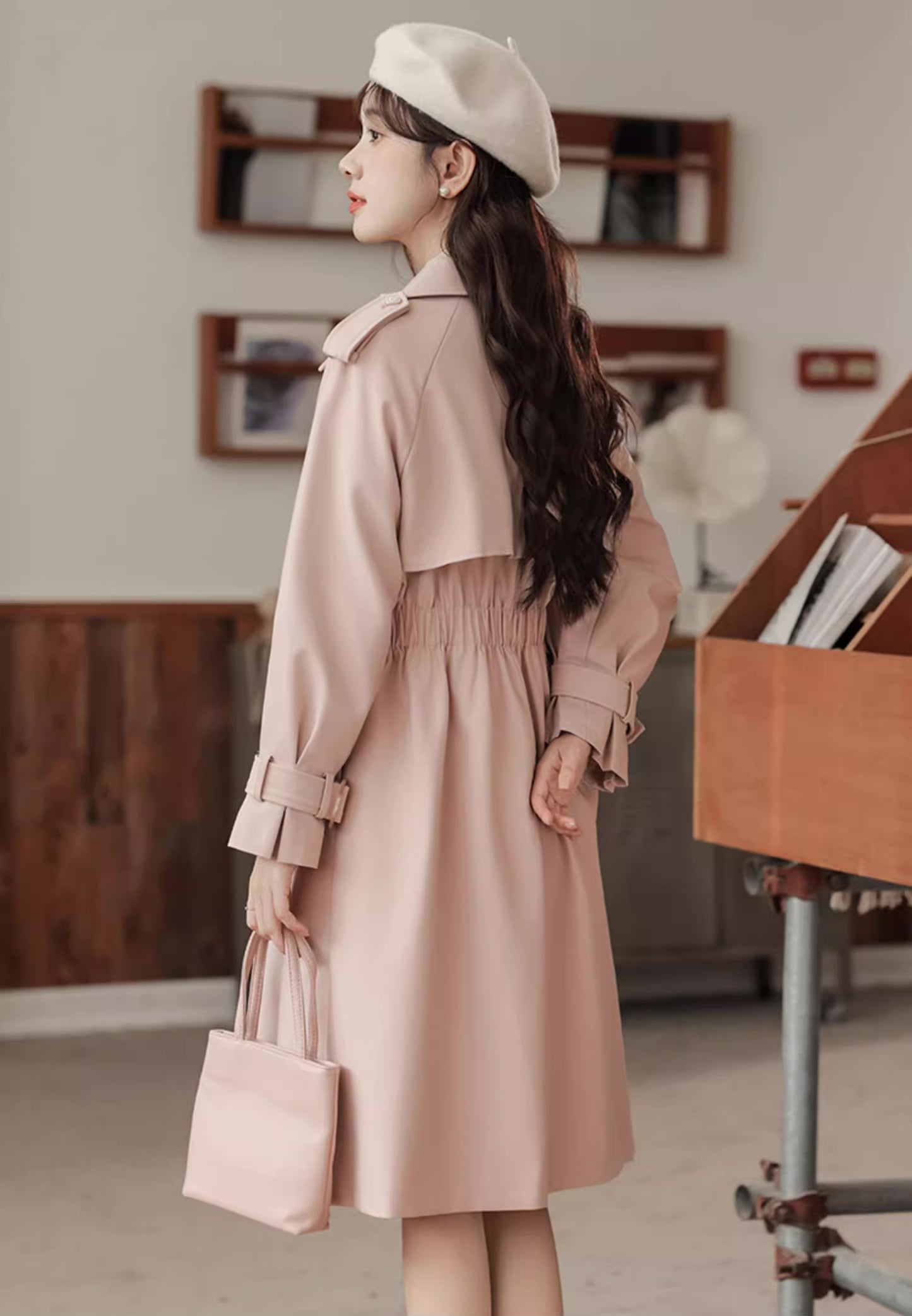 Sweet Heart Trench Coat (Pink)