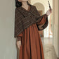 Plaid Capelet (Brown)