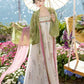 Wildflower Qixiong Famensi Dress Set (Green/White)