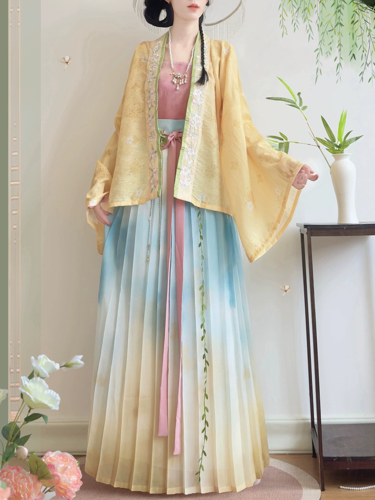 Watercolor Ombre Song Hanfu Set (2 Colors)