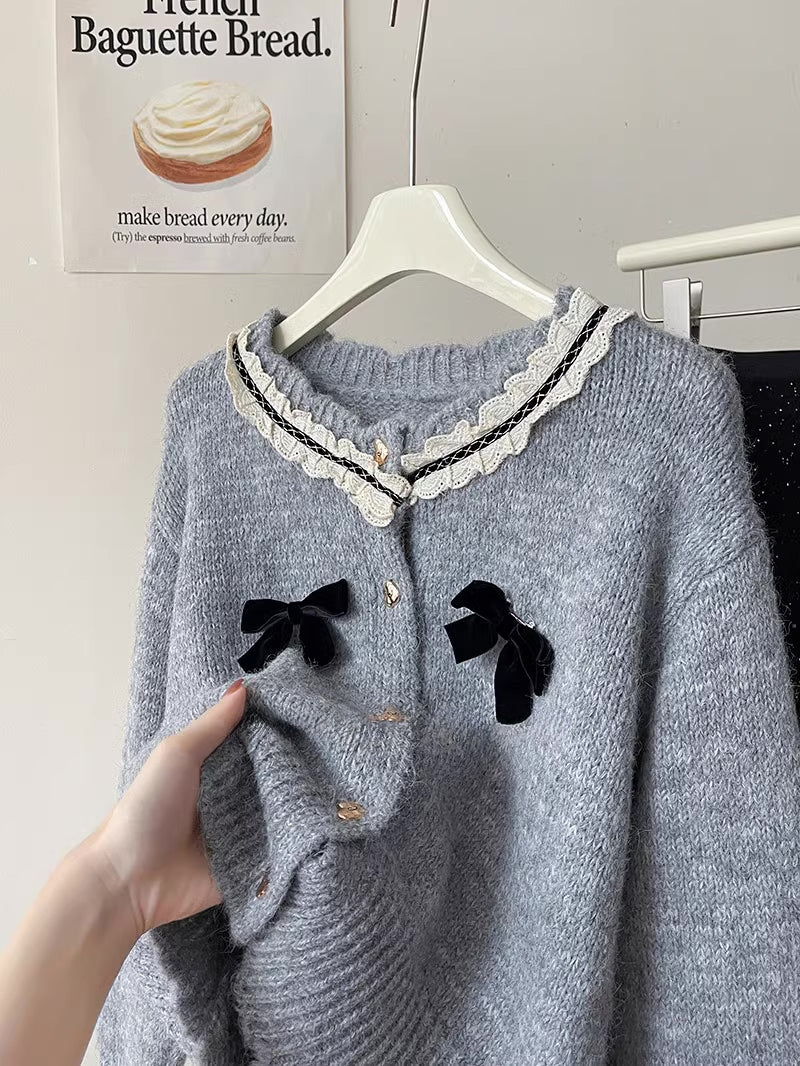 Sweet Hearts & Bows Cardigan (2 Colors)