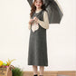 Bunny Tail Sleeveless Sweater Dress (Gray)