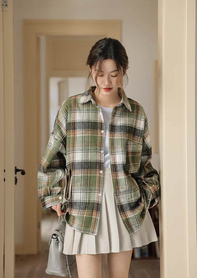 Into The Woods Plaid Shirt (Green)